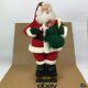 Holiday Creations Santa Claus 1993 Animated Figure Moving Light Gift Candle 8. B5