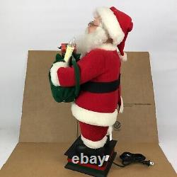 Holiday Creations Santa Claus 1993 Animated Figure Moving Light Gift Candle 8. B5