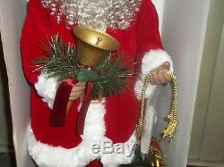 Holiday Living 28 African American Animated Musical Santa Claus NIB