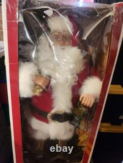 Holiday Living Animated 30 Santa Claus with Lantern Christmas