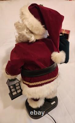 Holiday Living Animated 30 Santa Claus with Lantern Christmas