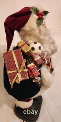 Holiday Living Animated 30 Santa Claus with Lantern Christmas