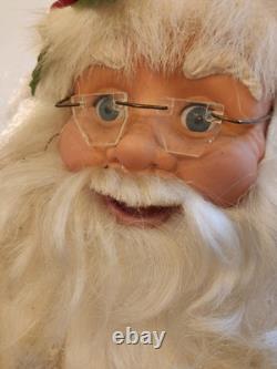 Holiday Living Animated 30 Santa Claus with Lantern Christmas