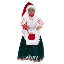 Holiday Time 28 African American Animated Musical Santa Claus And Mrs Claus Set