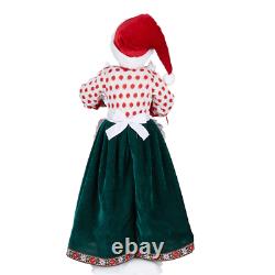 Holiday Time 28 African American Animated Musical Santa Claus And Mrs Claus Set