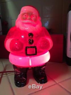 Holiday Vintage Royal Santa Claus Snowman Bubble lights lot of 7 9 Collecting
