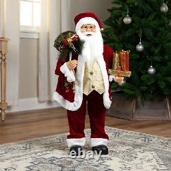 Holly Berry Santa Claus with Presents Christmas Figure 36