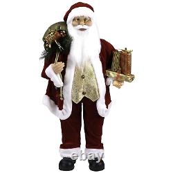 Holly Berry Santa Claus with Presents Christmas Figure 36