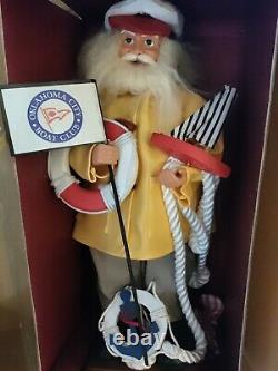 Home Décor Nautical Santa Claus Figure Oklahoma Boat Club 18 Sailing Santa