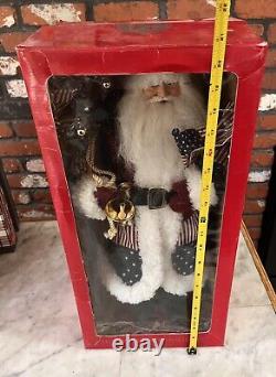 Home For The Holiday USA Santa Claus American 20'' Christmas Decoration Figure