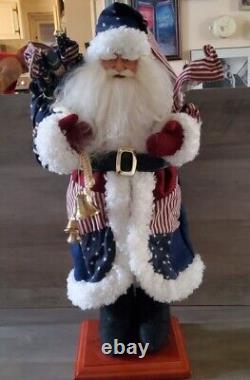 Home For The Holiday USA Santa Claus American 22'' Christmas Decoration Figure