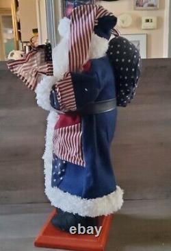 Home For The Holiday USA Santa Claus American 22'' Christmas Decoration Figure