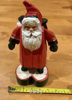 House Of Hatten 1993 Santa Claus Toy Bag Snowman 10 Heavy