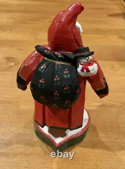 House Of Hatten 1993 Santa Claus Toy Bag Snowman 10 Heavy