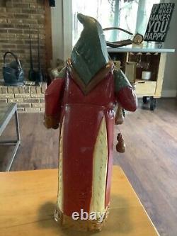 House Of Hatten Santa Claus Carrying Candle Holder 2000 Denise Calla