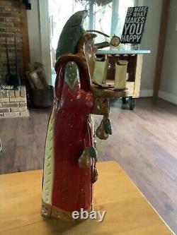 House Of Hatten Santa Claus Carrying Candle Holder 2000 Denise Calla