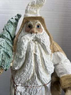 House of Hatten Christmas Santa PEACE D Calla FOLK ART FIGURINE Rare Vintage 18