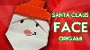 How To Make A Santa Claus Face For Christmas Super Easy Paper Christmas Figures