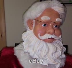Huge Gemmy BIG Animated 4+Ft SANTA Claus Singing Dancing Motion Activated