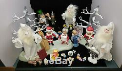 Huge Lot of Santa Claus is Coming to Town Trees Figures Accessories RANKIN BASS