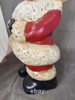 Huge Santa Clause Ceramic Figure Statue 19 Christmas Decoration Vintage