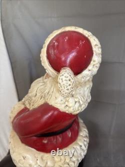 Huge Santa Clause Ceramic Figure Statue 19 Christmas Decoration Vintage