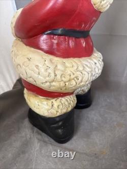 Huge Santa Clause Ceramic Figure Statue 19 Christmas Decoration Vintage