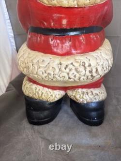 Huge Santa Clause Ceramic Figure Statue 19 Christmas Decoration Vintage