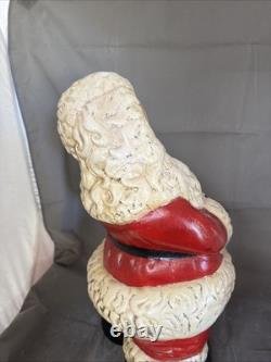 Huge Santa Clause Ceramic Figure Statue 19 Christmas Decoration Vintage
