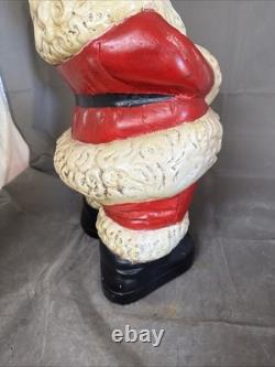 Huge Santa Clause Ceramic Figure Statue 19 Christmas Decoration Vintage