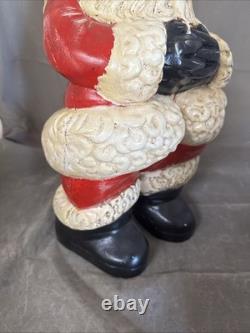 Huge Santa Clause Ceramic Figure Statue 19 Christmas Decoration Vintage