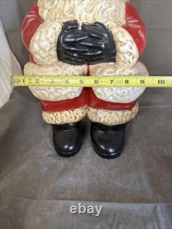 Huge Santa Clause Ceramic Figure Statue 19 Christmas Decoration Vintage