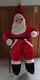 Huge Vintage Large Santa Claus Stuffed Plush Doll 1950's 4 Feet Tall