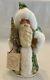 Ino Schaller 10 Tall Green Santa Claus Paper Mache Candy Holder Bayern Germany