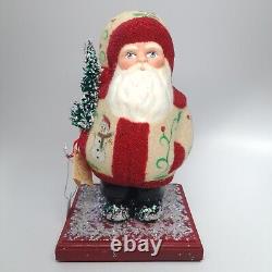 Ino Schaller Germany for Lord & Taylor 2003 Papier Mache Santa 10.5 Figure