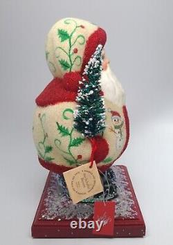 Ino Schaller Germany for Lord & Taylor 2003 Papier Mache Santa 10.5 Figure