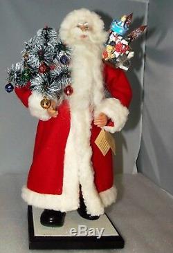 Ino Schaller Santa Claus Paper Mache Germany Candy Figurine NEW NWT 17