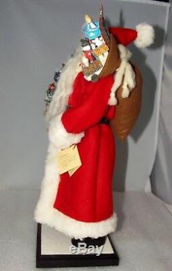 Ino Schaller Santa Claus Paper Mache Germany Candy Figurine NEW NWT 17