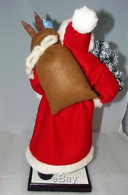 Ino Schaller Santa Claus Paper Mache Germany Candy Figurine NEW NWT 17