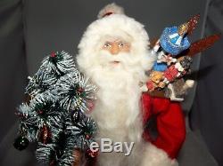 Ino Schaller Santa Claus Paper Mache Germany Candy Figurine NEW NWT 17