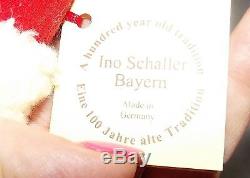 Ino Schaller Santa Claus Paper Mache Germany Candy Figurine NEW NWT 17