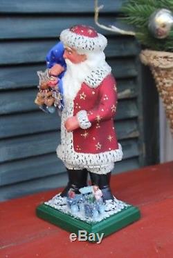Ino Schaller Santa Claus Paper Mache Signed 1st EDITION 1/600 Germany 7 #1