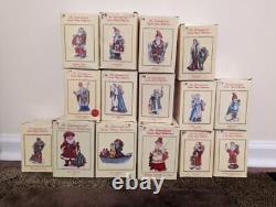 International Santa Claus Collection Lot of 15 Figures in Original Boxes