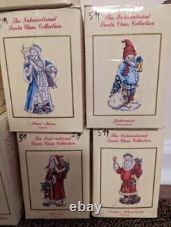 International Santa Claus Collection Lot of 15 Figures in Original Boxes