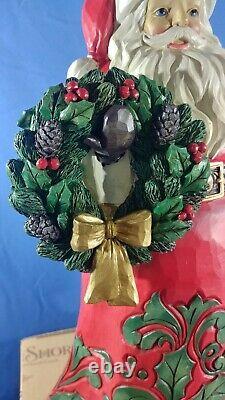 Jim Shore Glad Tidings All Around Christmas Santa Claus Wreath 6008881 NIB