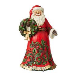 Jim Shore Glad Tidings All Around Resin Christmas Santa Claus Wreath 6008881