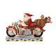 Jim Shore Santa Riding Motorcycle Resin Claus Motorbike Christmas 6008883