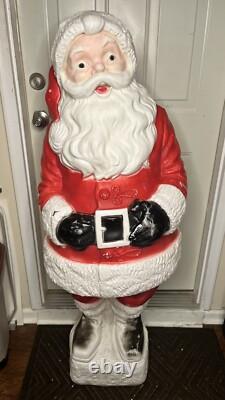 Jolly Giant Santa 1960's Irwin Plastics EXTREMELY RARE Blow Mold Santa 54 inch