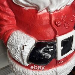 Jolly Giant Santa 1960's Irwin Plastics EXTREMELY RARE Blow Mold Santa 54 inch