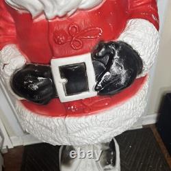Jolly Giant Santa 1960's Irwin Plastics EXTREMELY RARE Blow Mold Santa 54 inch
